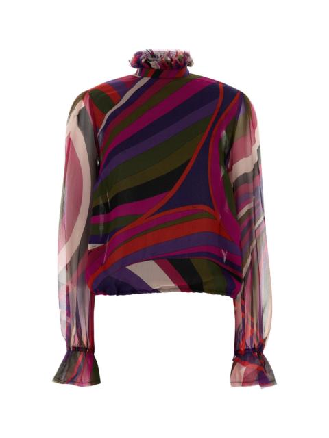 PUCCI Printed canvas blouse