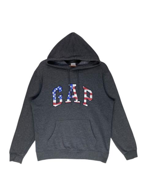 Other Designers GAP American Flag Hoodie Big Logo Pullover Size M