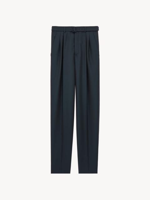 SAINT LAURENT SLIM-FIT PANTS IN WOOL AND MOHAIR