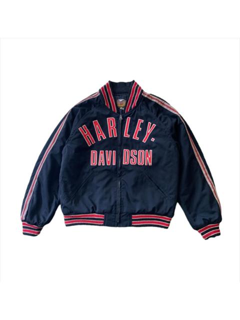 Other Designers Vintage Harley Davidson Spellout Out Varsity Jacket