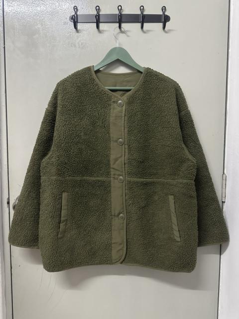 Other Designers Vintage - GU Japanese Style Sherpa Reversible Buttoned Jacket