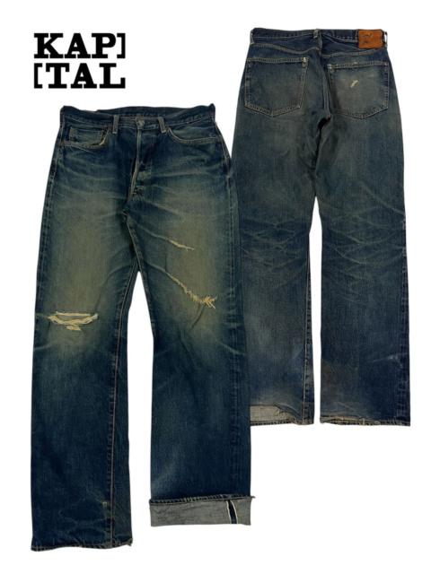 Vintage Selvedge Kapital Japan Distress Denime Jeans Size 34