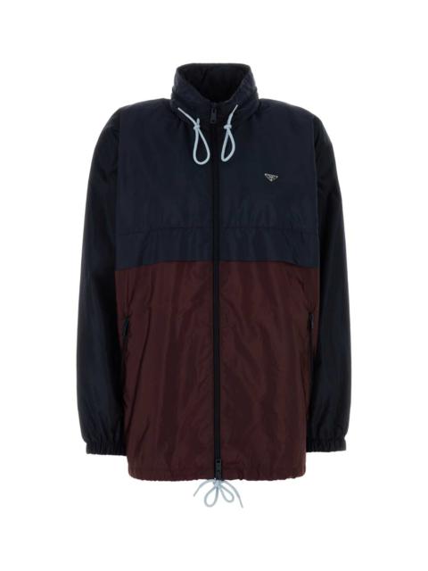 Prada Prada Women Two-Tone Re-Nylon Windbreaker