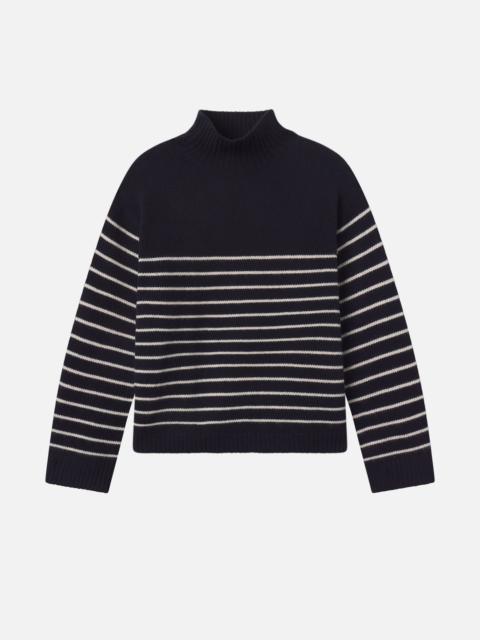 FRAME The Striped Cashmere Turtleneck