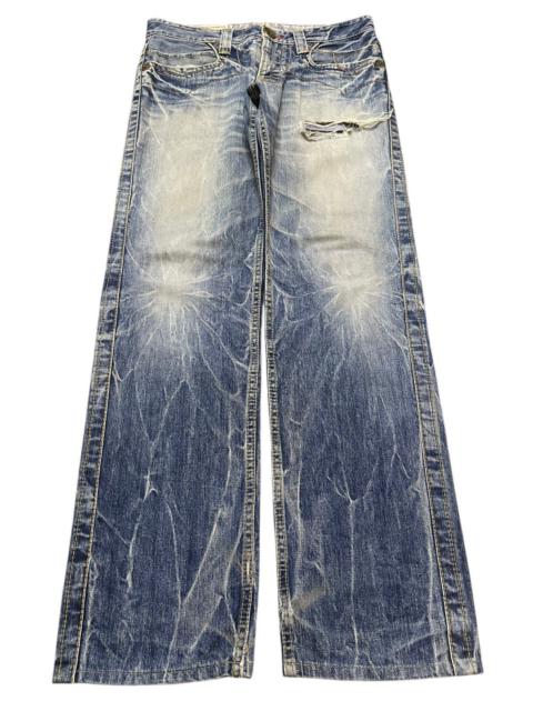 Other Designers Vintage Japanese Brand Faded Thunder Wash Style Loose Jeans