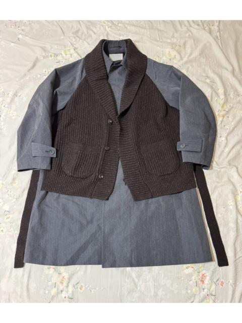 Kolor Kolor 20AW Wool Coat Blue Grey