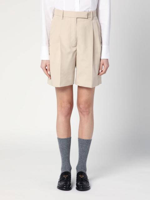 Thom Browne Khaki Bermuda shorts in cotton blend