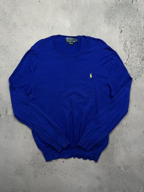 Polo Ralph Lauren Polo Ralph Lauren Blue y2k Sweater Yellow Pony 90s Lux 00s