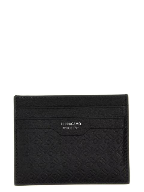 FERRAGAMO Ferragamo Men 'Mini Embossed' Card Holder