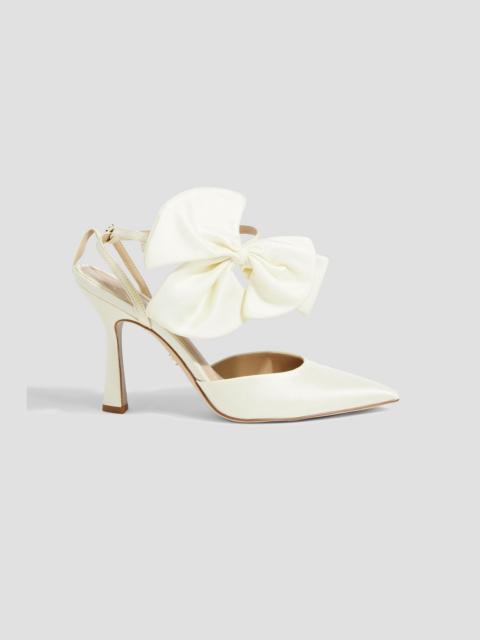 Other Designers Halie bow-detailed shantung pumps