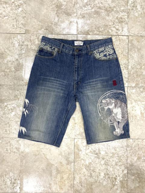 Other Designers Japanese Brand - Karakuri tiger bamboo embroidery short pants