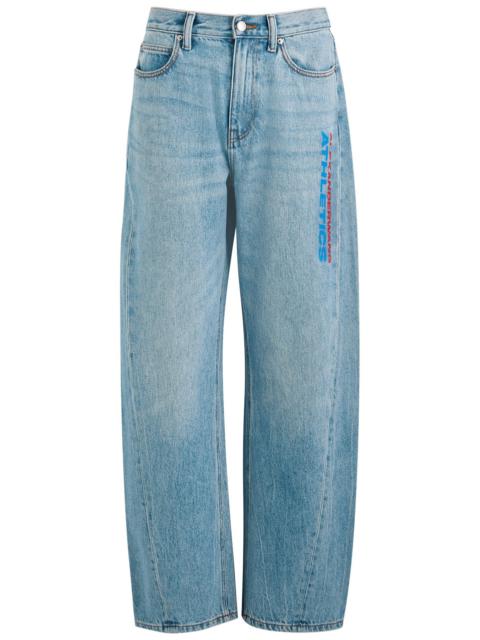 alexanderwang.t Alexanderwang.t Logo-print Barrel-leg Jeans