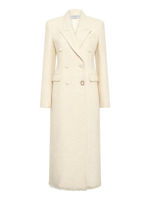 GABRIELA HEARST Julien Wool, Cashmere And Silk Double-Breasted Coat ivory