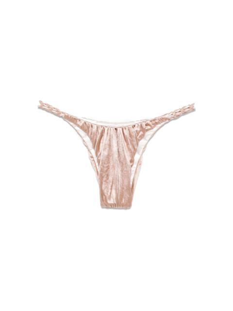 braided-strings bikini bottoms