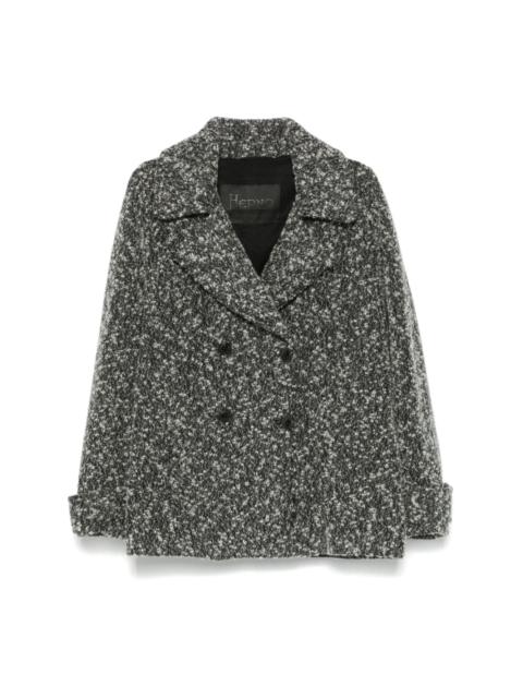 bouclé peacoat