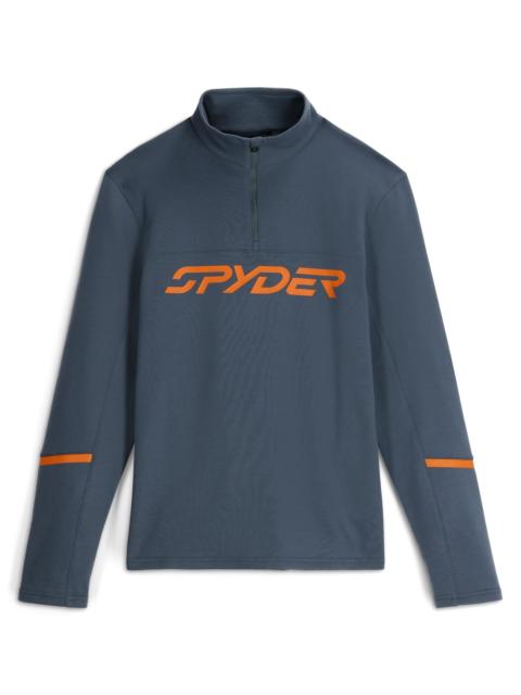 SPYDER Mens Speed Fleece Half Zip Jacket - Slate Blue