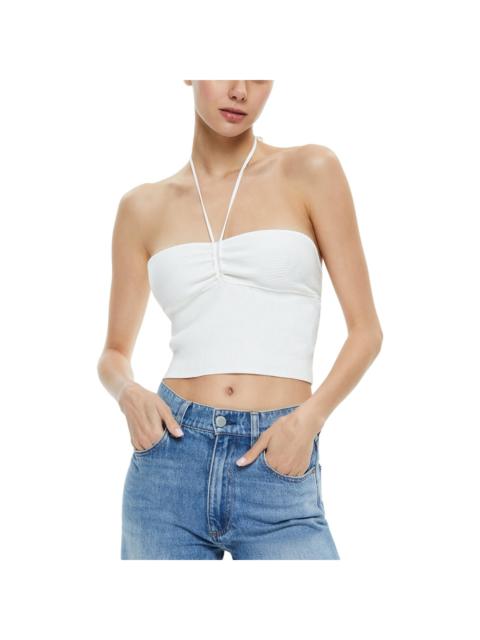 Alice + Olivia alice + olivia Linnie Ruched Halter Top