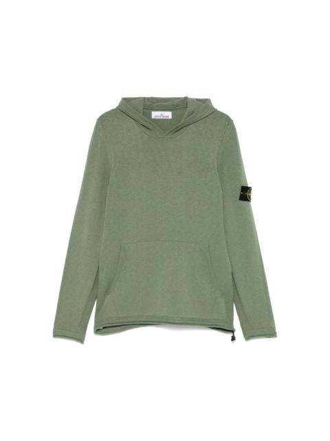 Compass-badge sweater