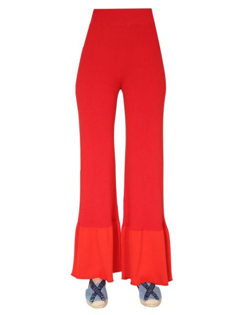 Stella McCartney Stella Mccartney Women Ribbed Knit Trousers