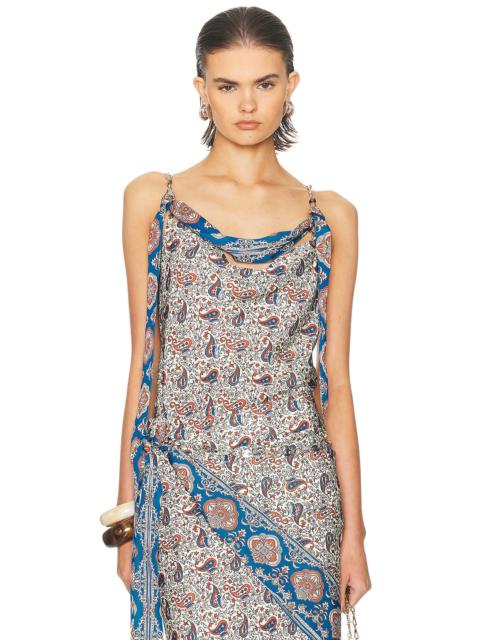 rabanne Chain Scarf Top