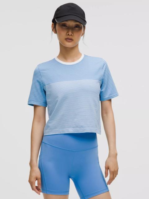 lululemon Seamless Classic-Fit Mariner Stripe Cropped T-Shirt