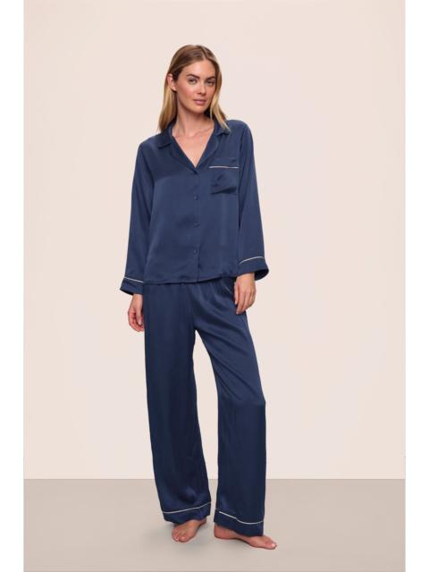 eberjey Inez Washable Silk Long PJ Set