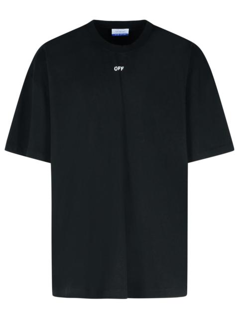 Off-White Black Cotton T-Shirt Men