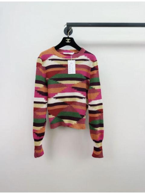 Dior Christian Dior Knit 2021 Sweater Stripe Pattern Linen