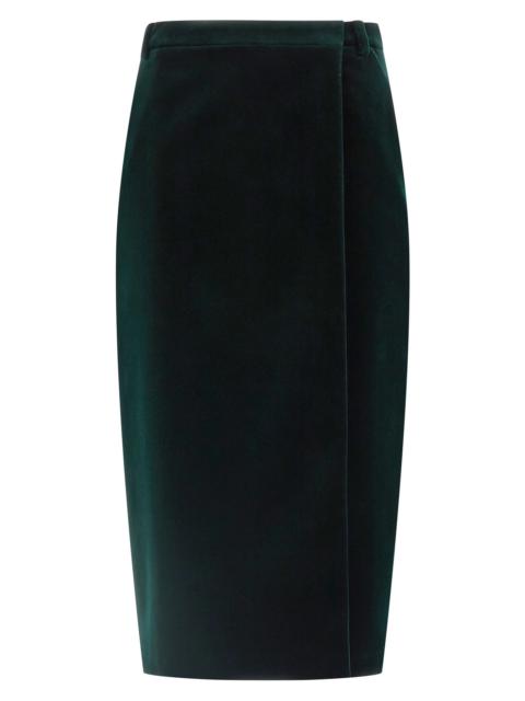 SAINT LAURENT Velvet skirt