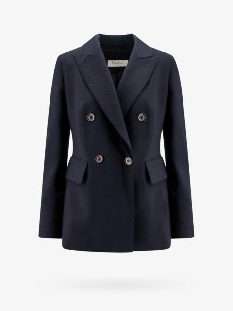 Max Mara Double-Breasted Virgin Wool Blazer
