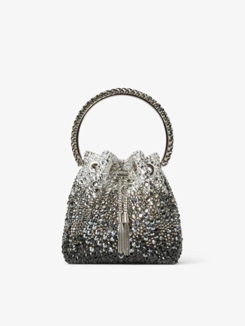 JIMMY CHOO Bon Bon
Black Satin Bag with Crystals