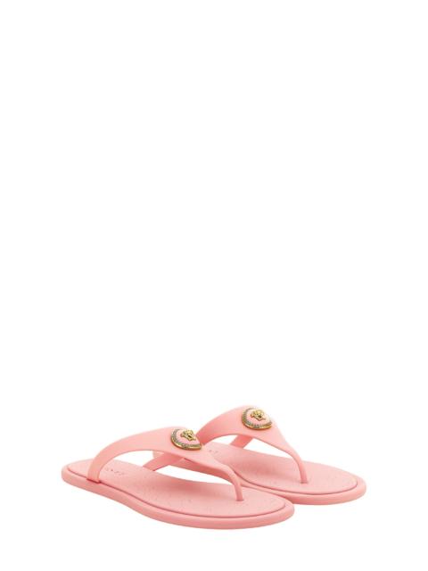 VERSACE Versace Medusa Flip Flop in Pastel Pink Gold at Nordstrom