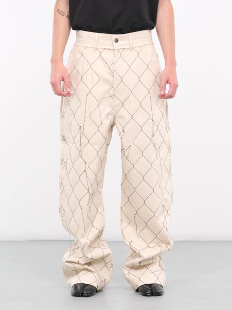 AIREI Big Fit Chain Link Denim Trousers