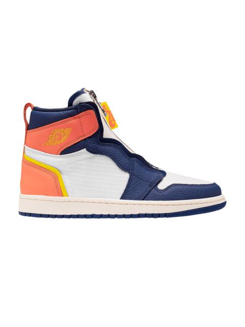 Jordan Wmns Air Jordan 1 High Zip 'Blue Void Citron'