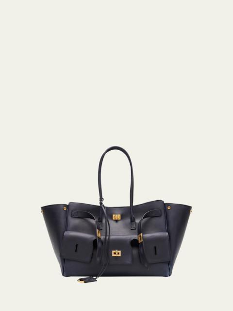 BALENCIAGA Bel Air Medium Smooth Leather Tote Bag