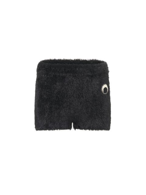 Marine Serre Wild Fluffy Knit Shorts