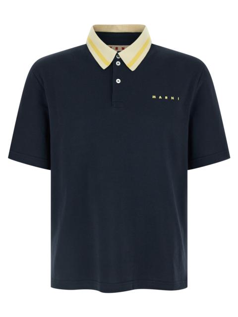 Marni Marni Men Piqué Cotton Polo Shirt