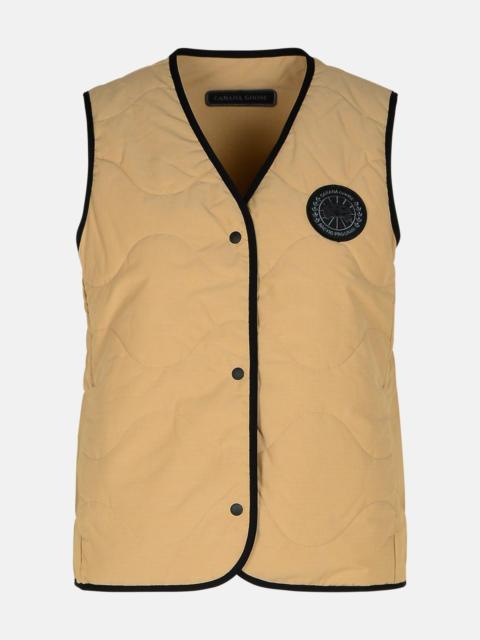 'ANNEX' BEIGE COTTON BLEND VEST