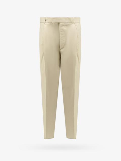 Cotton and silk casual fit trouser