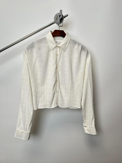 Maison Margiela Maison Margiela Long-Sleeved Silk-Blend Shirt