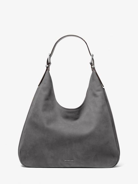 MICHAEL KORS Nolita Large Nubuck Hobo Shoulder Bag