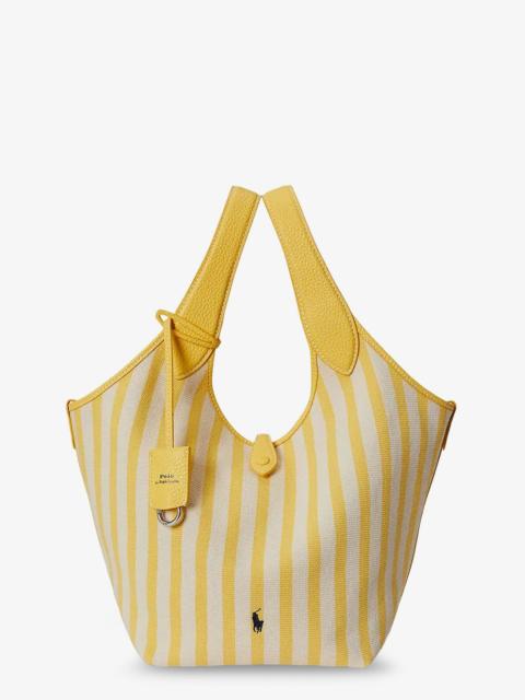 Polo Ralph Lauren Polo Ralph Lauren Canvas Handbag With Striped Pattern