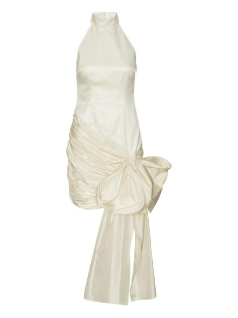 ROTATE bow halterneck mini dress