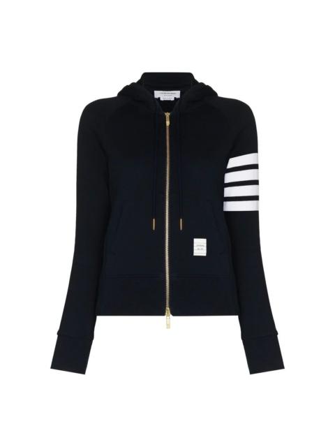 Thom Browne Classic Loopback 4-Bar Full Zip Hoodie Women