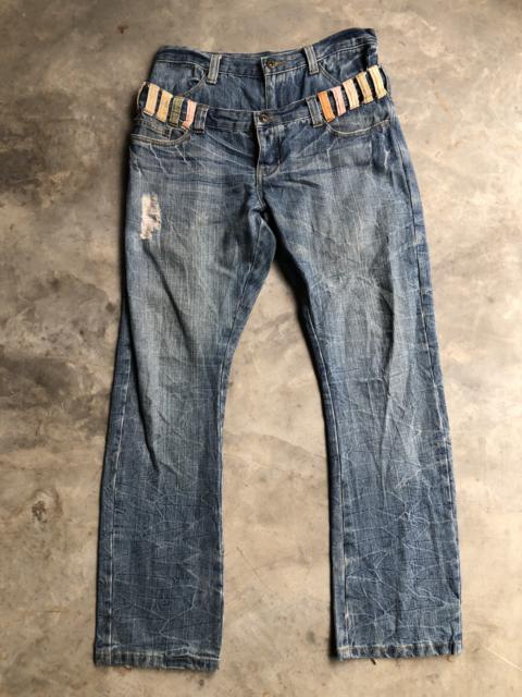 Other Designers Japanese Brand - Double waist distressed denim