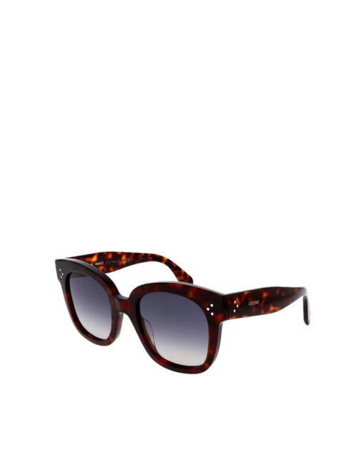 CELINE Oversized Sunglasses CL4002UN Red Havana