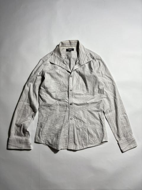 Other Designers TORNADO MART PATCHWORK BUTTON UP L/S SHIRT
