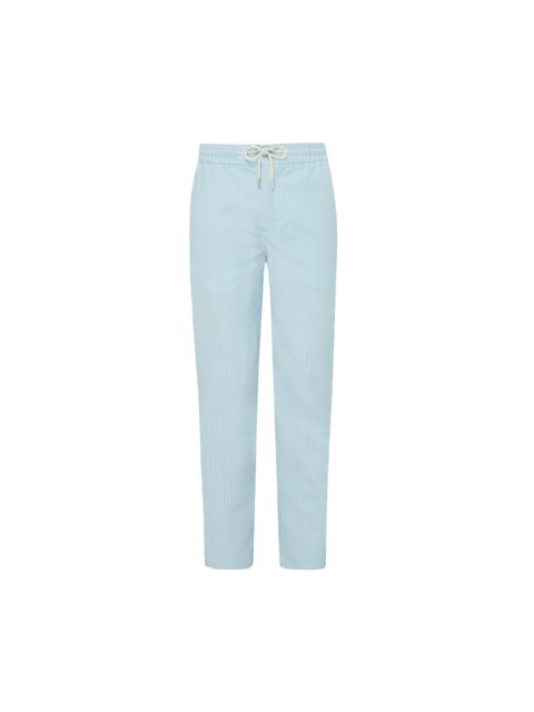 Vilebrequin Men Wool Regular Pants Micro Rayures Tailoring