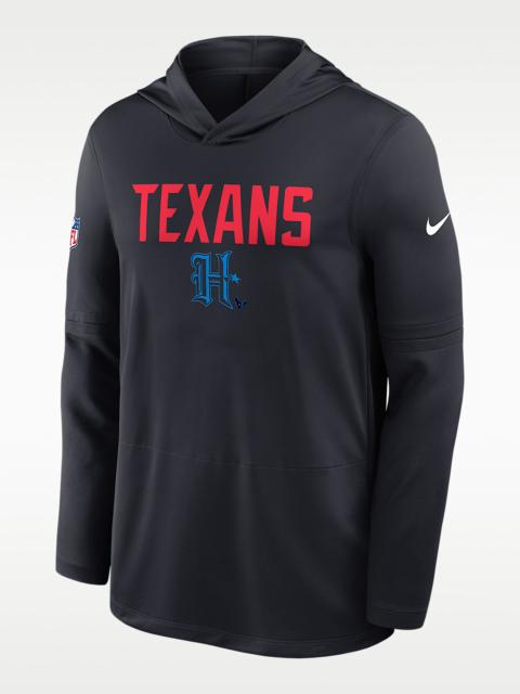 Nike Houston Texans Pass Accuracy Men's Nike Dri-FIT NFL Long-Sleeve Hooded Top