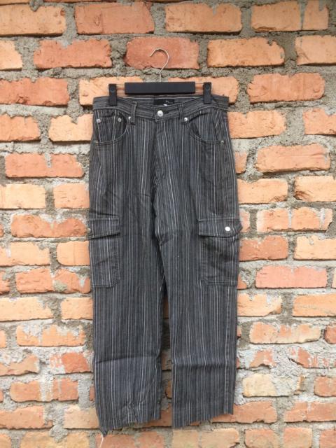 Other Designers Designer - Japanese Brand Cargo Stripes Design Pant